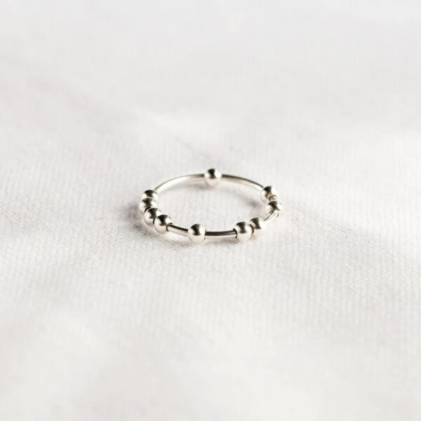S925 Sterling Silver Stress Anxiety Ring For Women - Image 2