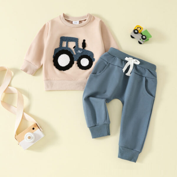 Long Sleeve Cotton Trousers Two-piece Sweater - Image 2
