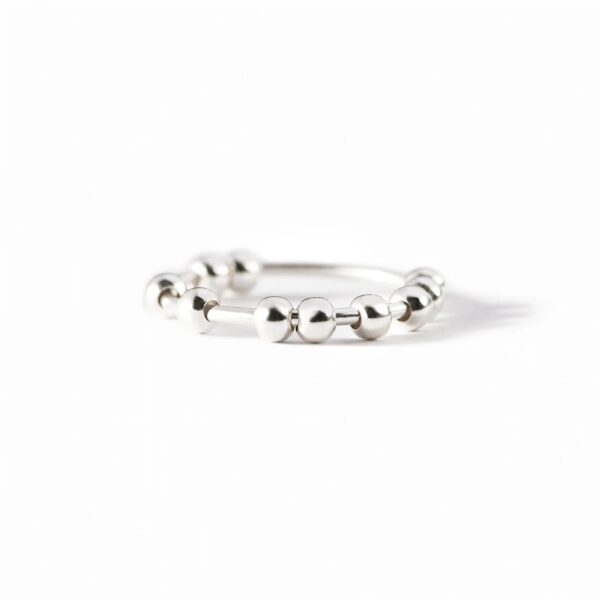 S925 Sterling Silver Stress Anxiety Ring For Women - Image 4