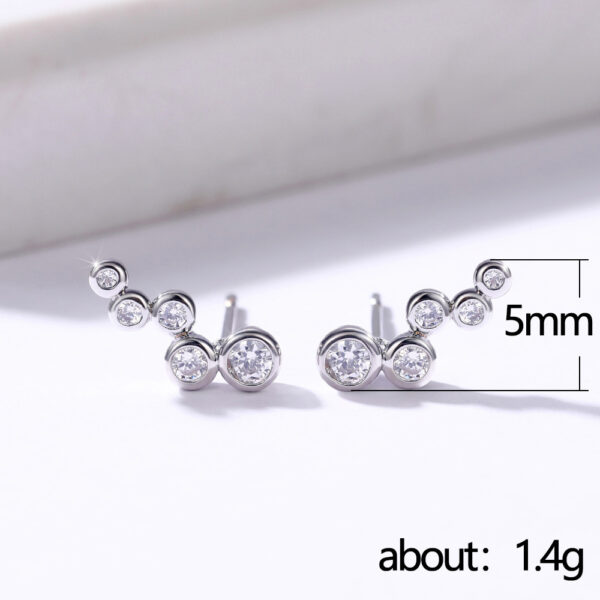 Elegant Shining Simple Circle Women's Earrings - Image 5