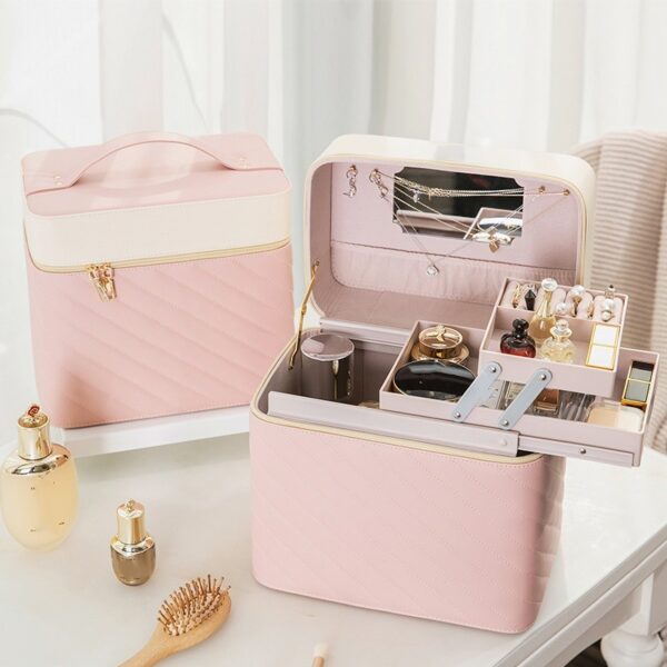 Portable Case Cosmetics And Jewelry Storage Box Nail Beauty Box - Image 7