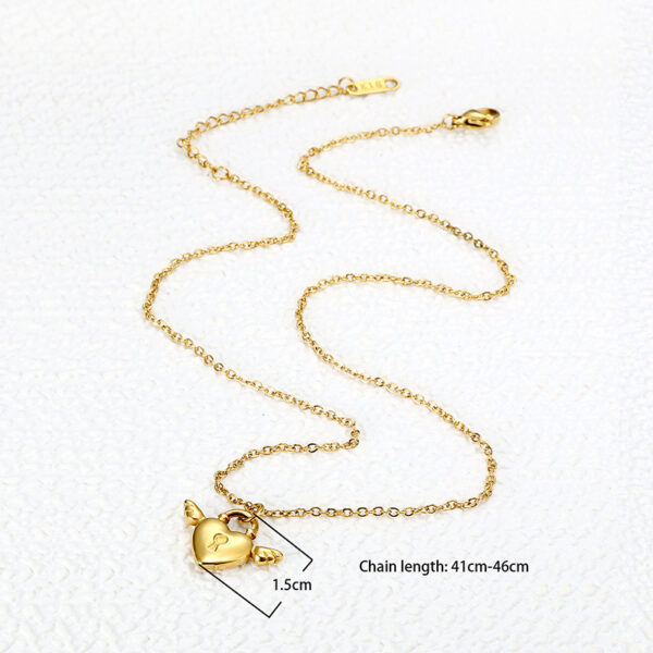Light Luxury Minority Design Love Angel Wings Pendant Necklace - Image 2