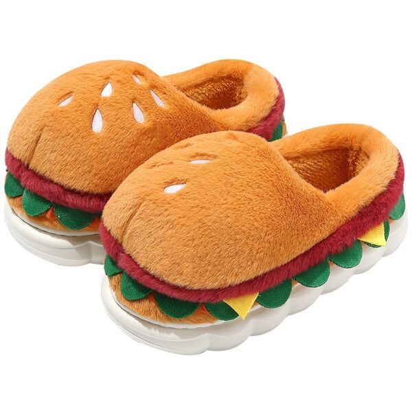 Cartoon Non-slip Plush Warm Keeping Heel Cover Cotton Slippers - Image 3
