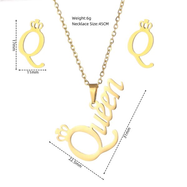 European And American New Dragonfly Pendant Stainless Steel Necklace And Earring Suit - Image 5