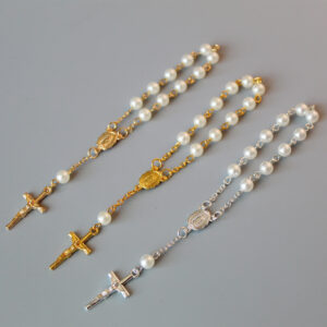 Beads Pearl Cross Full Moon Blessing Bracelet Fashion Jewelry