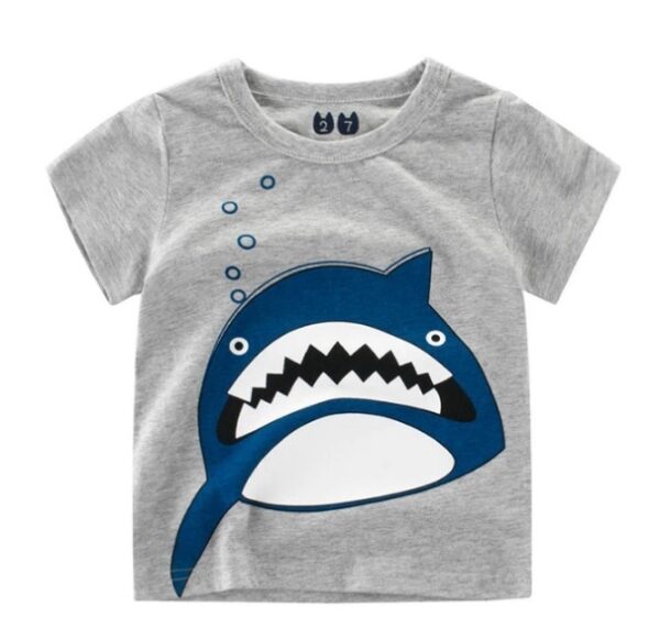 Children's Wear Summer New Korean Children's Boys Cotton T-shirt Men's Treasure In Children's Short Sleeves - Image 10