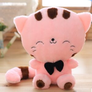 45cm Cute New style cat plush toys stuffed animals colorful big face cat doll kids pillow baby cushion pink/blue
