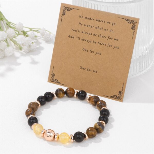 Stone Bead Men's And Women's Bracelet Haematite - Image 7