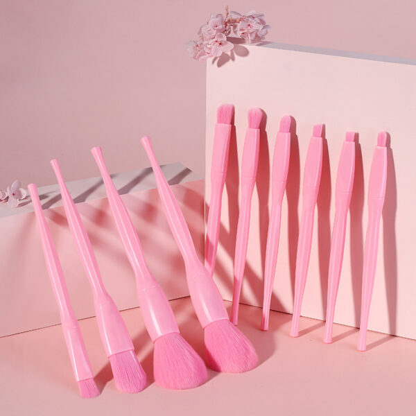 Makeup Brush Set 10 Candy Color Eyeshadow Blush Loose Powder High Gloss Repair Brush Foundation Beauty Tools Full Set - Image 3
