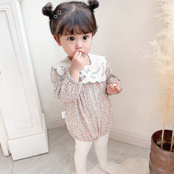 Girls' Crawl Clothes, Baby Flowers, Clothes Out Of One-Piece Fart Clothes - Image 6