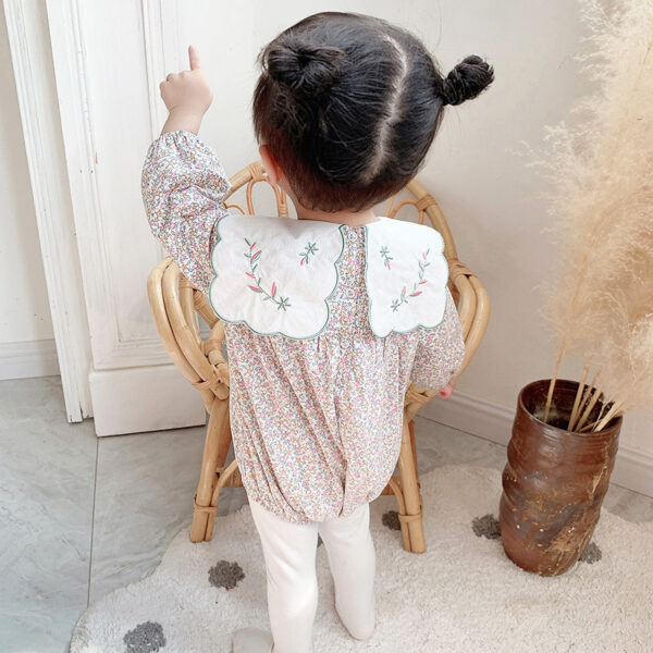 Girls' Crawl Clothes, Baby Flowers, Clothes Out Of One-Piece Fart Clothes - Image 2