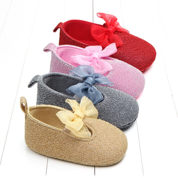 Shiny Ribbon Bow Female Baby Shoes Baby Shoes Toddler Shoes - Image 8
