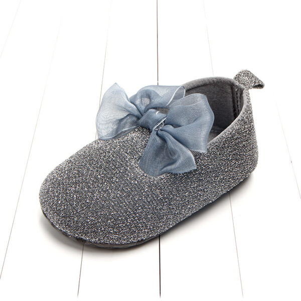 Shiny Ribbon Bow Female Baby Shoes Baby Shoes Toddler Shoes - Image 3