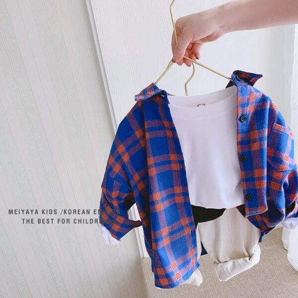 Children's Plaid Shirts In Baby Shirts For Men And Women - Image 3