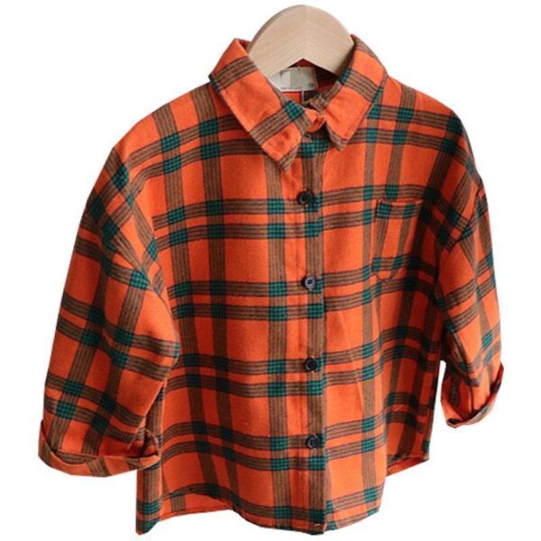 Children's Plaid Shirts In Baby Shirts For Men And Women - Image 5