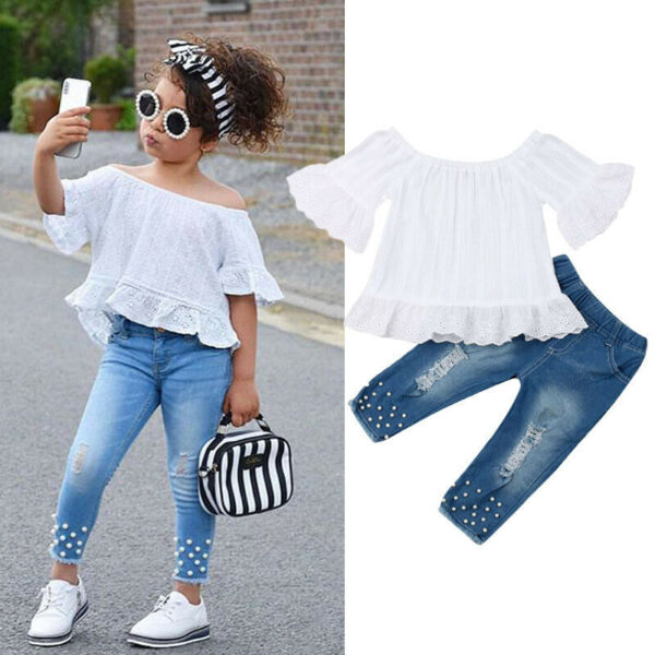 Shirt Shorts Girls Girl Kids Clothes For Baby Set Children - Image 4