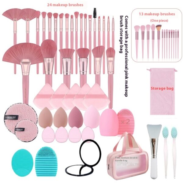 Professional Makeup Tool Brush Suit Sponge Powder Puff Beauty Blender Combination Travel Pack - Image 2