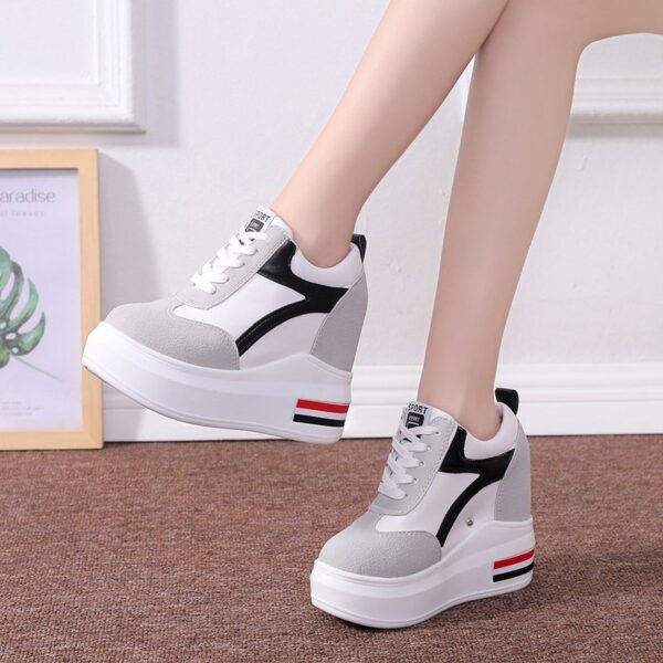 Women's Platform Height Increasing Insole Casual Shoes - Image 6