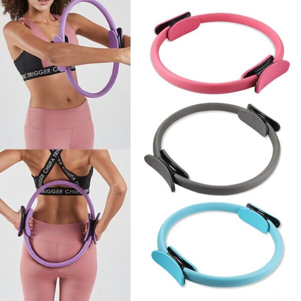 Yoga Fitness Pilates Ring Women Girls Circle Magic Dual Exercise Home Gym Workout Sports Lose Weight Body Resistance - Image 9