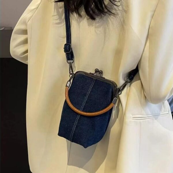 Fashion Casual Denim Messenger Bag Women's Handbag - Image 2