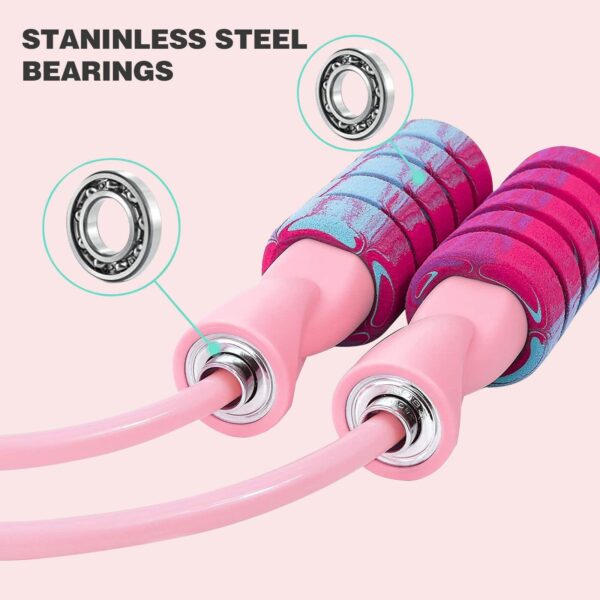 Rope With 2 In 1 Training Adjustable Ropeless Skipping Rope Fitness Weighted, Adjustable Weighted Cordless Jumping Rope For Kids Men Women, Cardio, CrossFit - Image 3