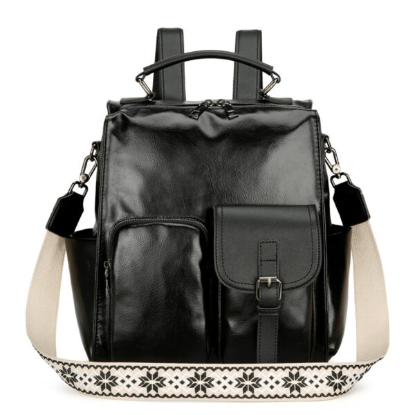 Preppy Style Casual Backpack Large Capacity Retro Schoolbag - Image 5