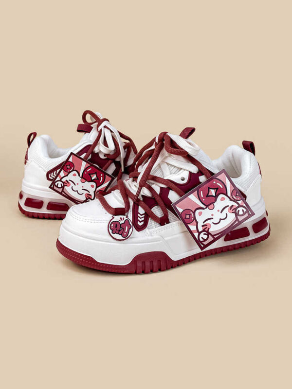 Red Board Women's Sports Leisure Platform Bread Shoes - Image 3
