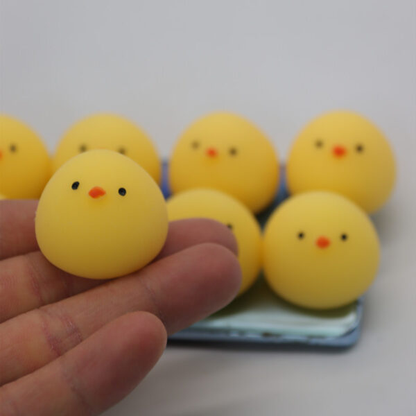 Super Cute Dumplings Squeezing Toy Fat Chicken Soup Round Chicken - Image 3