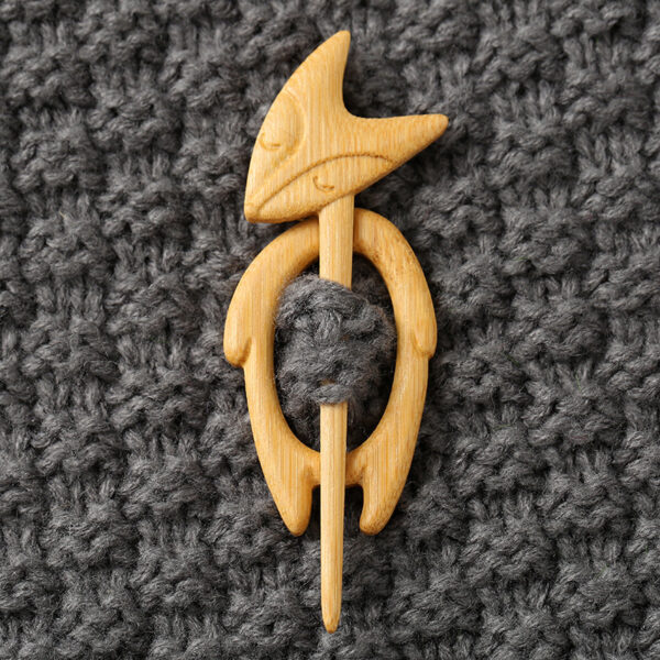 Wooden Animal Carving Brooch Gift - Image 7
