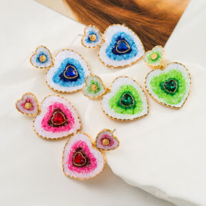 Fashion Multi-layer Love Heart Shape Earrings Women