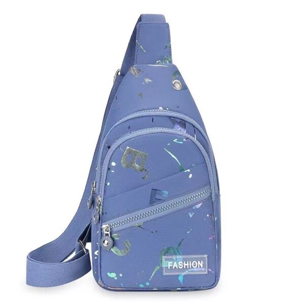 Women's One-shoulder Crossbody Backpack Oxford Cloth Chest Bag - Image 10
