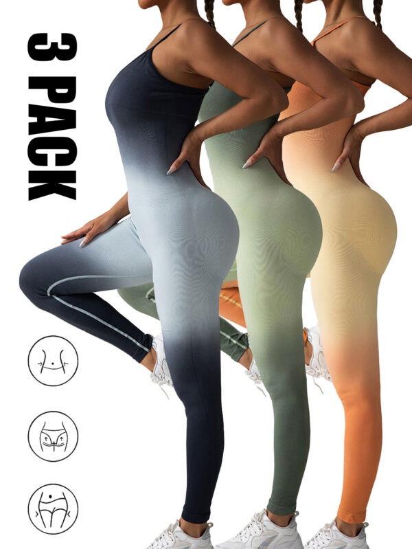 3 Pieces One Piece Jumpsuits For Women Workout - Image 4