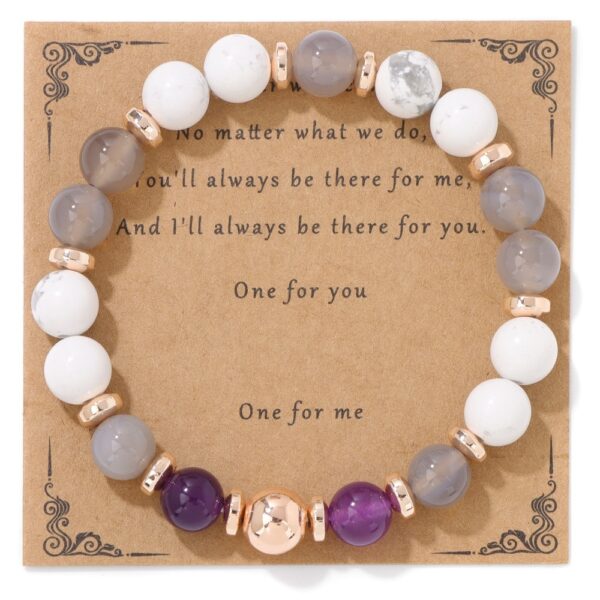 Stone Bead Men's And Women's Bracelet Haematite - Image 10