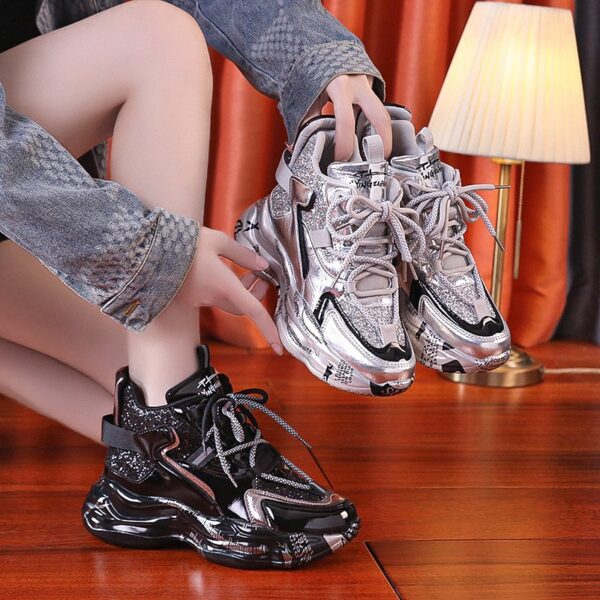 Fashion Clunky Sneakers Women's High-top Spring And Autumn Leisure Sports