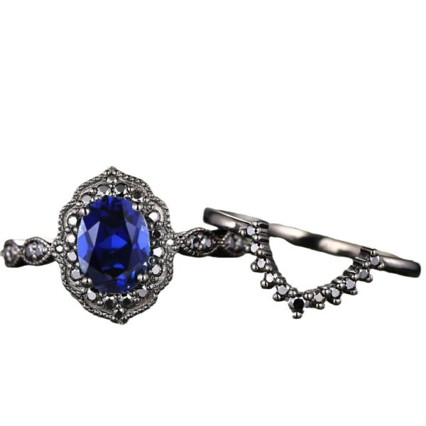 Retro Gun Black Ring Fashion - Image 3