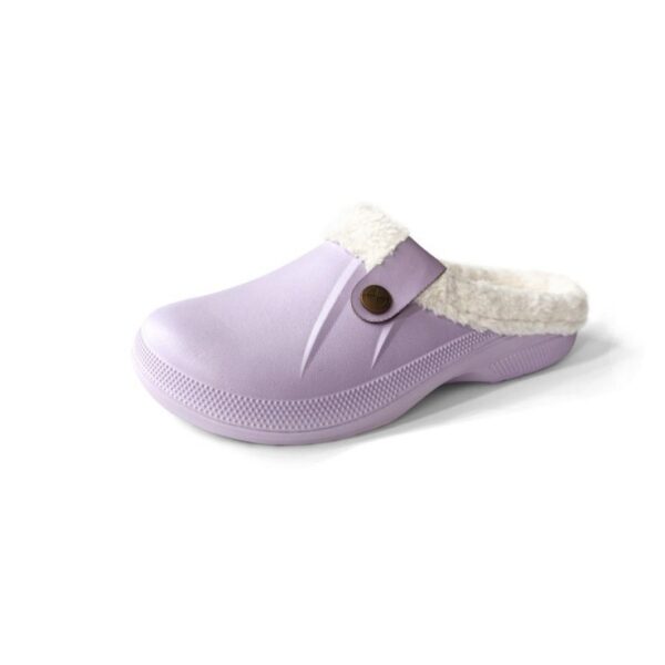 Female Plus Size Fleece-lined Home Cotton Slippers - Image 4