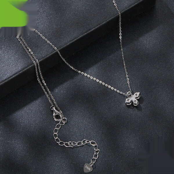 Classic Moissanite Light Luxury Lucky Clavicle Necklace For Women - Image 2