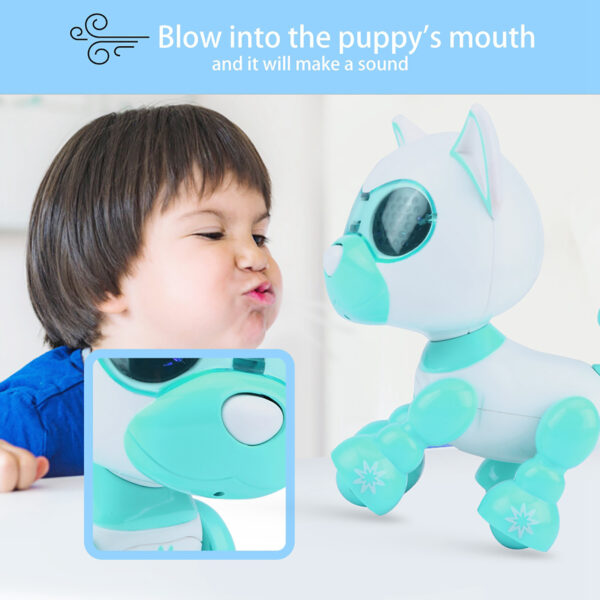 Robot Dog Pet Toy Smart Kids Interactive Walking Sound Puppy LED Educational Gift (Green) - Image 5