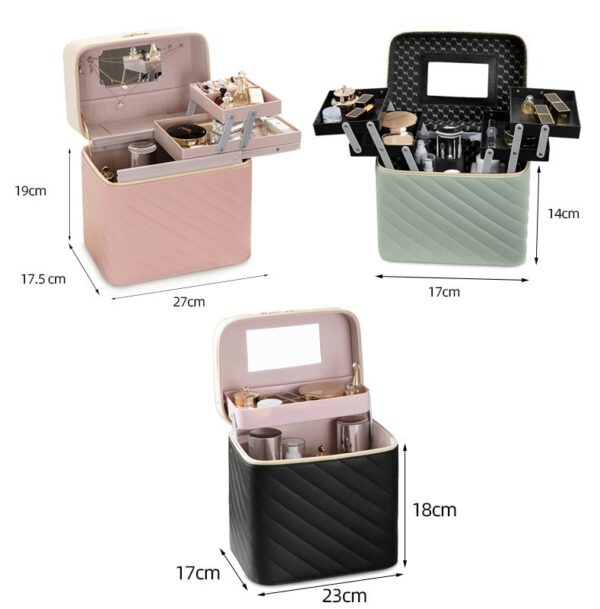Portable Case Cosmetics And Jewelry Storage Box Nail Beauty Box - Image 4