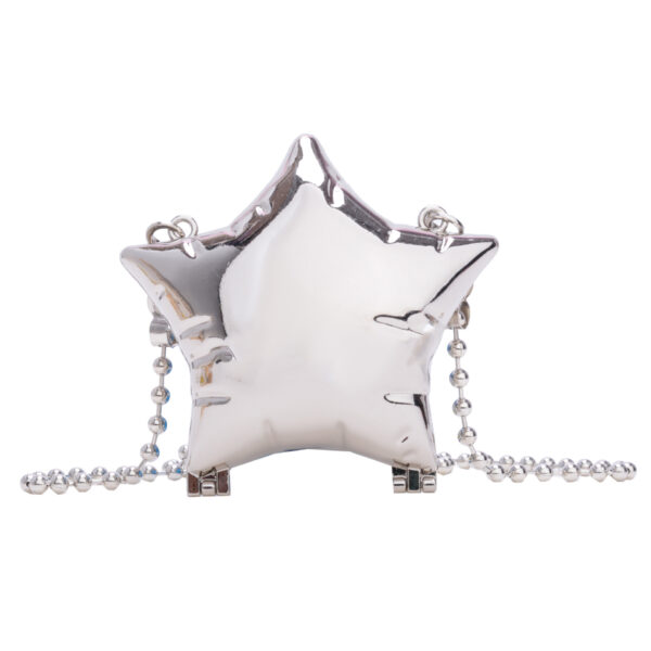 Zinc Alloy Shiny Metal Five-pointed Star Box Mini Bag Change Crossbody Lipstick Pack - Image 6