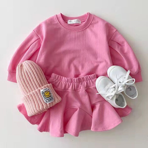 Fashionable Clothing Suit Baby Leisure Children's Clothing Candy Color - Image 5