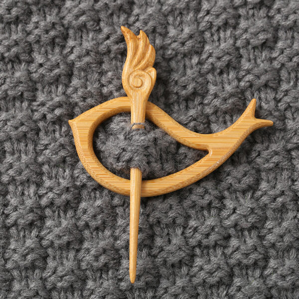 Wooden Animal Carving Brooch Gift - Image 6