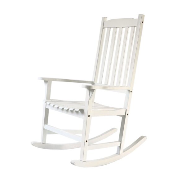 Porch Garden Rocking Chairs White - Image 2