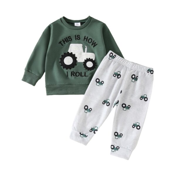 Long Sleeve Cotton Trousers Two-piece Sweater - Image 10
