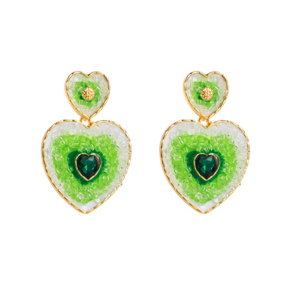Fashion Multi-layer Love Heart Shape Earrings Women - Image 6