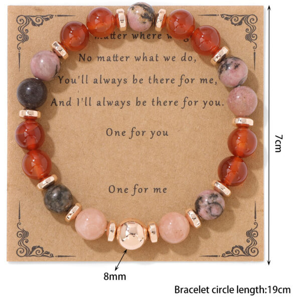 Stone Bead Men's And Women's Bracelet Haematite - Image 6