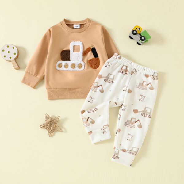 Long Sleeve Cotton Trousers Two-piece Sweater - Image 6