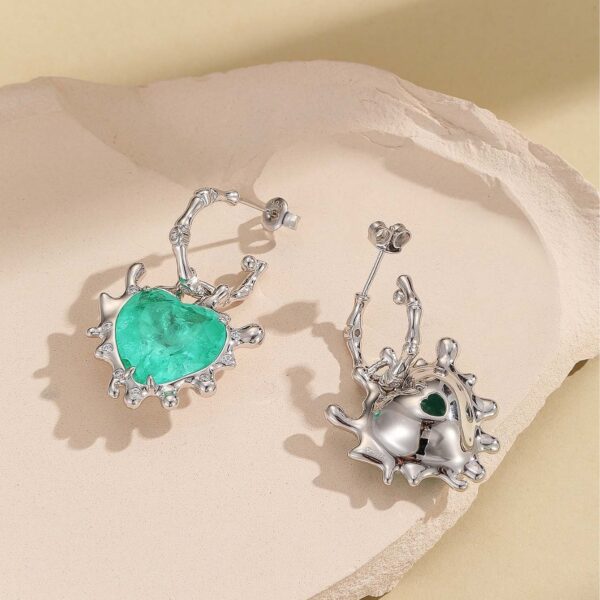 S925 Sterling Silver Love Earrings - Image 3