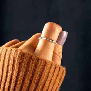 S925 Sterling Silver Stress Anxiety Ring For Women