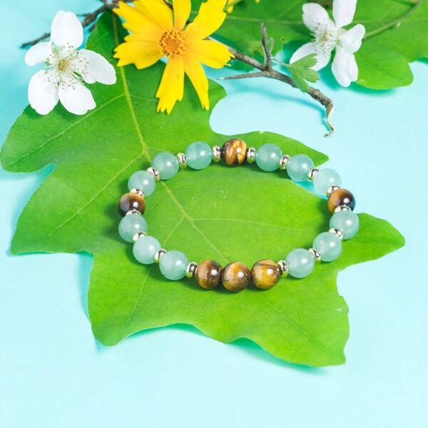 Women's Handmade Bracelet Natural Green Aventurine - Image 6